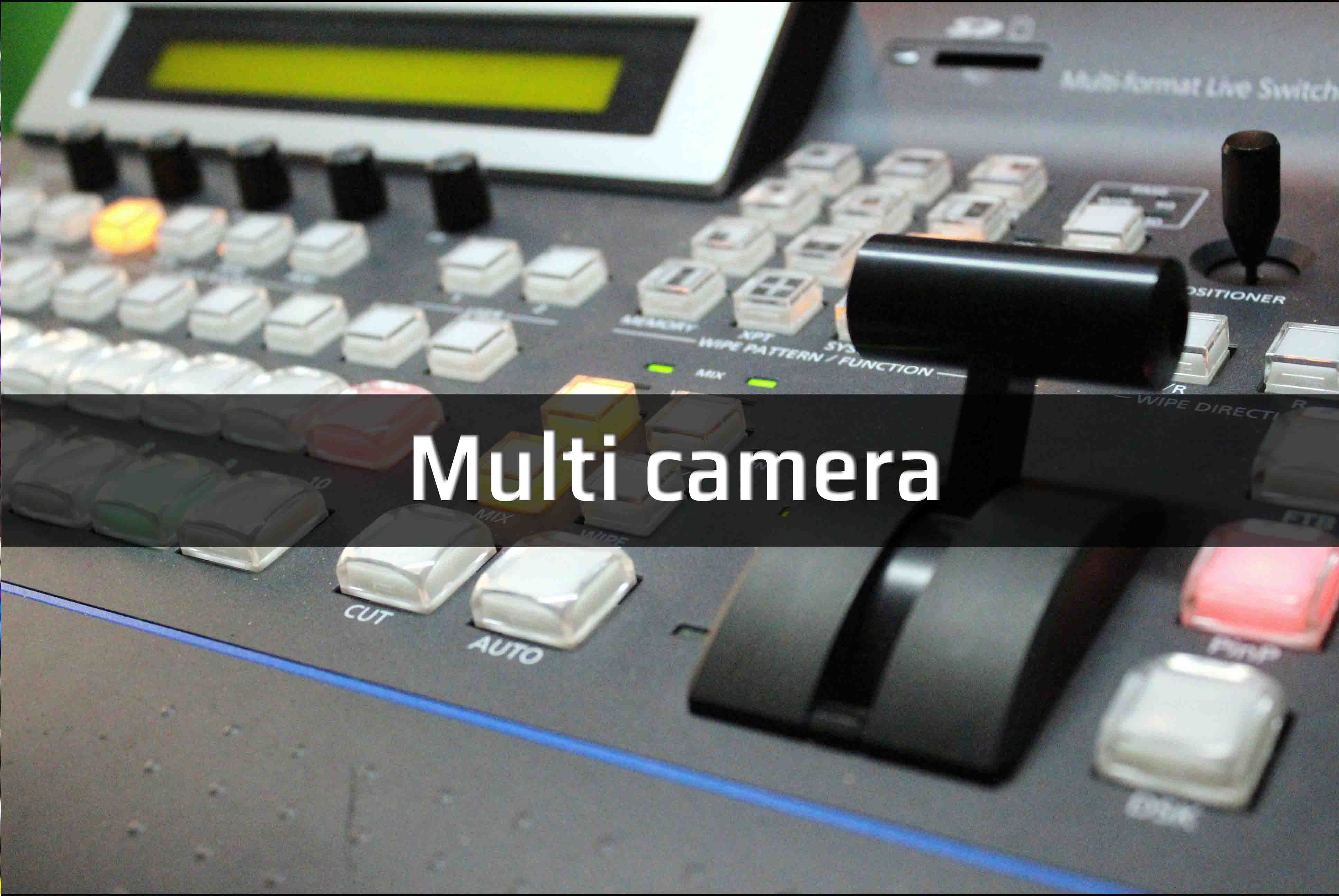 Dispomos de um carro de exteriores HD com 6 câmaras controle de imagem , slow motion e gestão de conteúdos, assim como,  régie portátil coma as mesmas características.